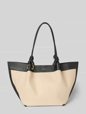 torba shopper z detal z logo model 'FINN CANVAS' Coccinelle