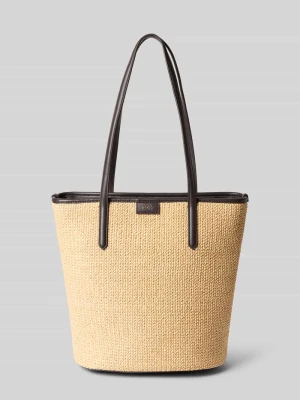 Torba shopper z detal z logo model 'JALA SHOPPER' Boss