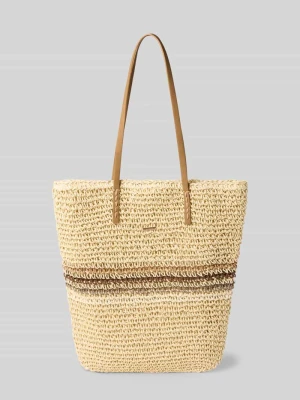 Torba shopper z detal z logo model 'Lazey' Barts
