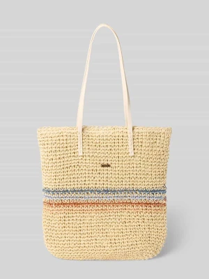 Torba shopper z detal z logo model 'Lazey' Barts