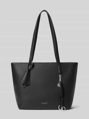 Torba shopper z detal z logo model 'LOHJA' Seidenfelt Czarny
