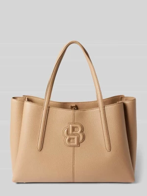 Torba shopper z detalami z logo model ‘Anett Tote’ Boss