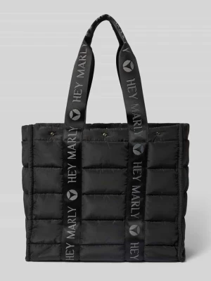 Torba shopper z detalami z logo model 'Best Buddy' Hey Marly