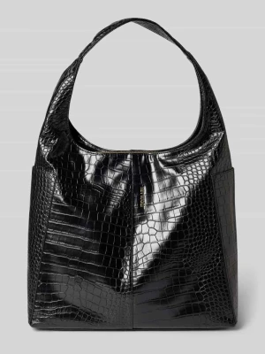 Torba shopper z detalem z logo model ‘Alltime Lover Croco’ Hey Marly
