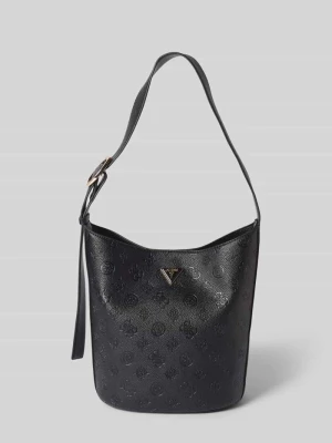 Torba shopper z detalem z logo model ‘CRESIDIA’ Guess