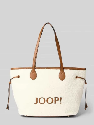 Torba shopper z detalem z logo model ‘lanoso’ Joop!