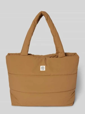 Torba shopper z detalem z logo model ‘SASJA’ MSCH Copenhagen