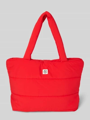 Torba shopper z detalem z logo model ‘SASJA’ MSCH Copenhagen