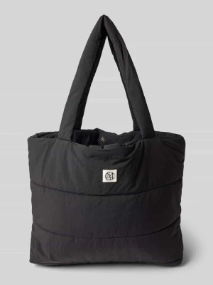 Torba shopper z detalem z logo model ‘SASJA’ MSCH Copenhagen