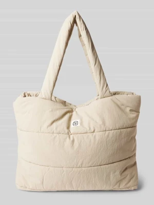 Torba shopper z detalem z logo model ‘SASJA’ MSCH Copenhagen