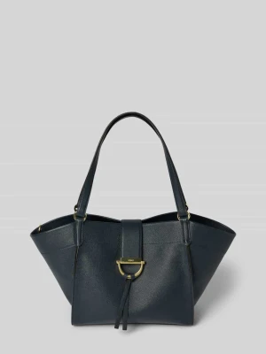 Torba shopper z detalem z logo model ‘TEMI’ abro