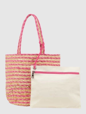 Torba shopper z efektem plecionki Esprit