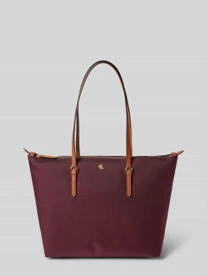 Torba shopper z fakturowanym wzorem model ‘KEATON’ Lauren Ralph Lauren