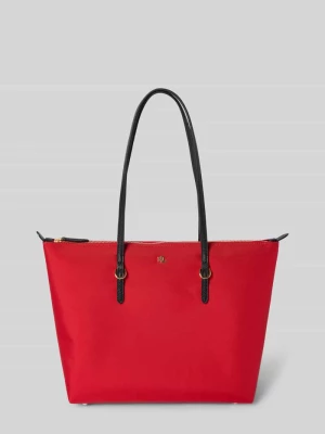 Torba shopper z fakturowanym wzorem model ‘KEATON’ Lauren Ralph Lauren