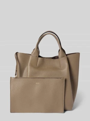 Torba shopper z fakturowanym wzorem model ‘Media’ abro