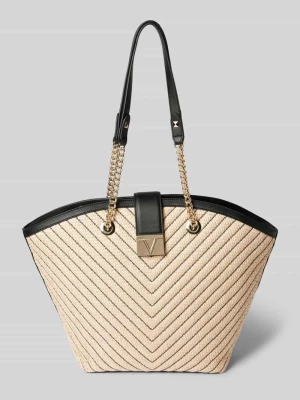 Torba shopper z fakturowanym wzorem model ‘TRIBECA’ VALENTINO BAGS