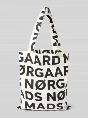 Torba shopper z główną przegródką bez zapięcia i rączkami Mads Nørgaard Czarny