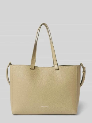 Torba shopper z groszkowej skóry bydlęcej Marc O'Polo