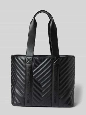 Torba shopper z imitacji skóry model ‘BECKY QL_TOTE SM’ HUGO