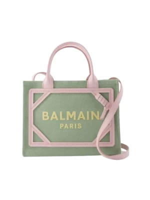 Torba Shopper z Kanwy - Zielona Balmain