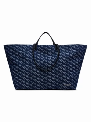 Torba shopper z logo Desigual