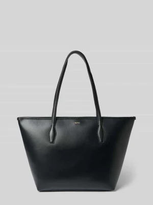 torba shopper z materiał skóropodobny model 'SANDY' Boss Czarny