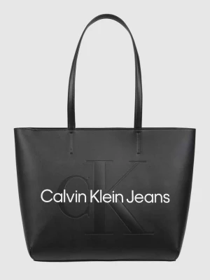 Torba shopper z materiału skóropodobnego Calvin Klein Jeans