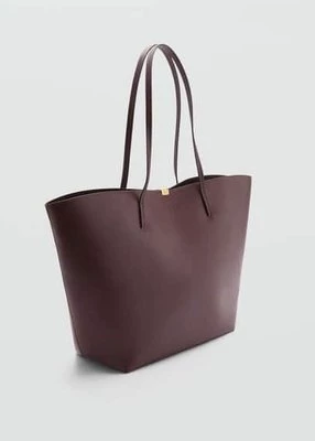 Torba shopper z metalowym detalem Mango