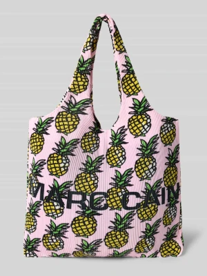 Torba shopper z nadrukiem z logo Marc Cain