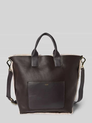 Torba shopper z nadrukiem z logo model 'Raquel' abro