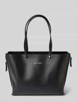 torba shopper z napisem z logo Model: 'PARKA' VALENTINO BAGS Czarny