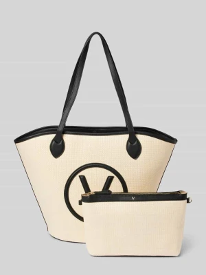 Torba shopper z naszywką z logo model ‘COVENT’ VALENTINO BAGS