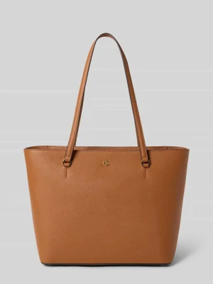 Torba shopper z naturalnej skóry bydlęcej model 'KARLY' Lauren Ralph Lauren