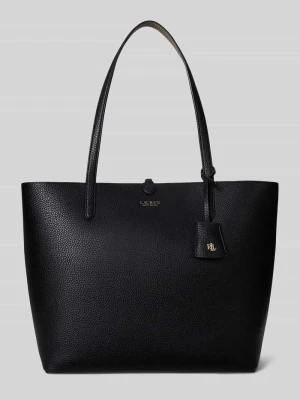 Torba shopper z opcją odwracania i minitorba Lauren Ralph Lauren Czarny