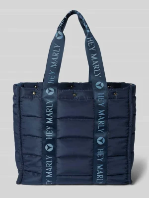 Torba shopper z pikowaniem i detalami z logo model ‘Best Buddy’ Hey Marly