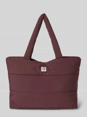 Torba shopper z pikowaniem i naszywką z logo model ‘Sasja’ MSCH Copenhagen