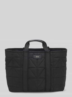 Torba shopper z pikowaniem model ‘PALMAH’ Boss