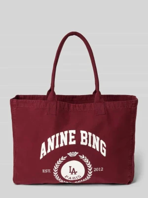 Torba shopper z uchwytem Anine Bing Czerwony
