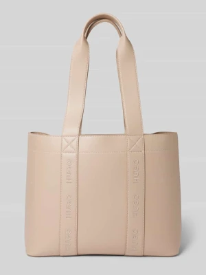 Torba shopper z wyhaftowanymi logo HUGO