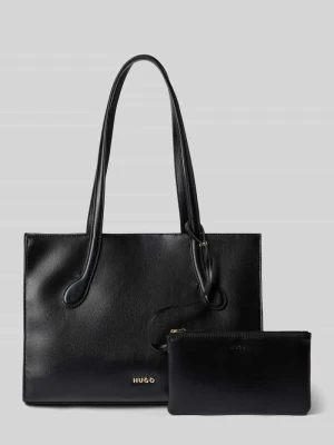 Torba shopper z wyjmowaną kieszenią wewnętrzną model 'Cymbeline_SM' Hugo Czarny