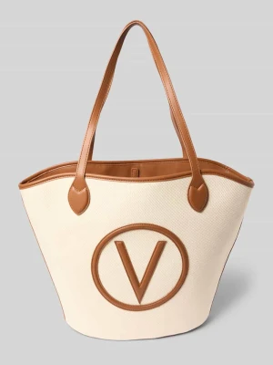 Torba shopper z wytłoczonym logo model ‘COVENT’ VALENTINO BAGS