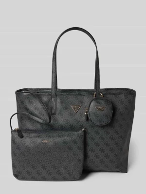 Torba shopper z wzorem z logo model 'ECO POWER PLAY II' Guess