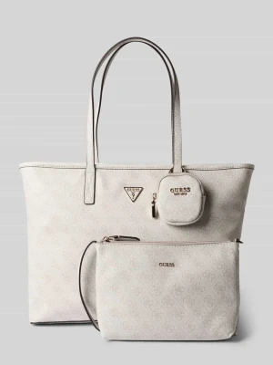 Torba shopper z wzorem z logo model 'ECO POWER PLAY II' Guess