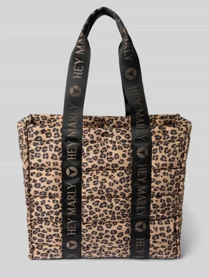 Torba shopper z zamkiem błyskawicznym model 'Best Buddy' Hey Marly Piaskowy
