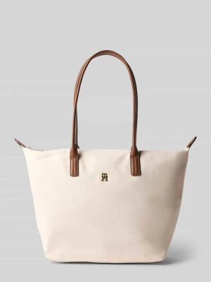 Torba shopper ze skórzanymi detalami model ‘POPETTE’ Tommy Hilfiger