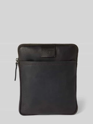 Torba skórzana na ramię z naszywką z logo model ‘marcus’ Strellson