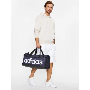 Torba sportowa adidas Essentials Linear Duffel Medium HR5349 Granatowy