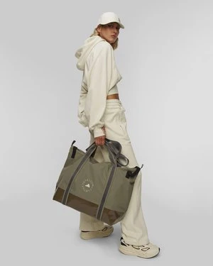 Torba sportowa damska Adidas by Stella McCartney Tote khaki