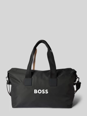 Torba sportowa z detalem z logo model ‘Holdall’ Boss