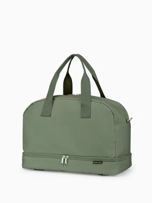 Torba sportowa z kieszenią na dnie - ciemnozielona Puccini